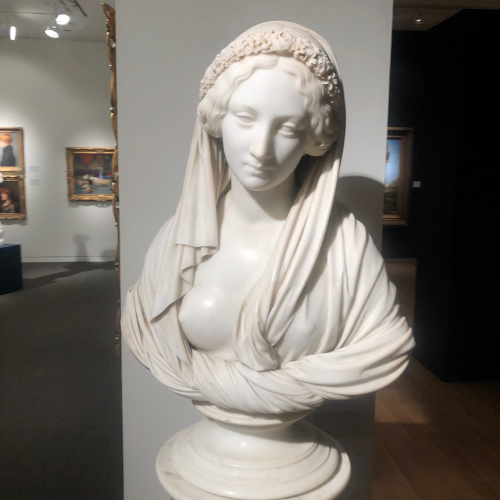 Bust of a Vestal by Pasquale Romanelli image