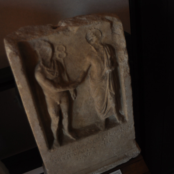 Funerary stele of Asklepiades image