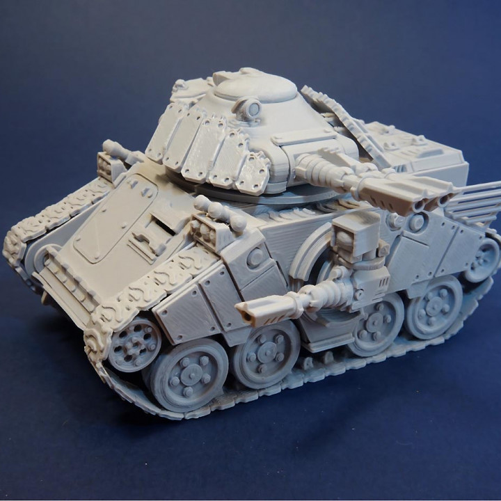 MAV3RICK - Modular Sci-Fi Tank Kit in 28mm Scale image