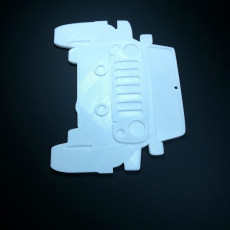 Picture of print of Jeep Outline Ornament