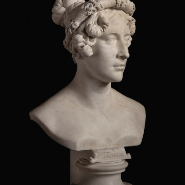 Bust of Augusta Wilhelmine Luise Princess of Hesse-Kassel, Duchess of Cambridge image