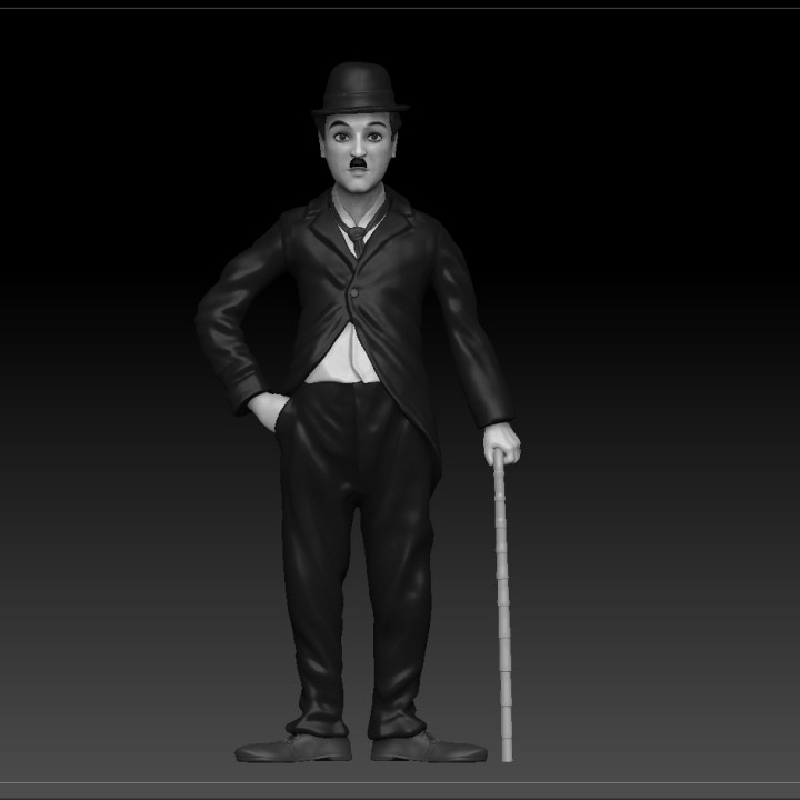 Chaplinさん 専用ページ 3D Printable Charlie Chaplin - 3D figurine online by iKix My3D