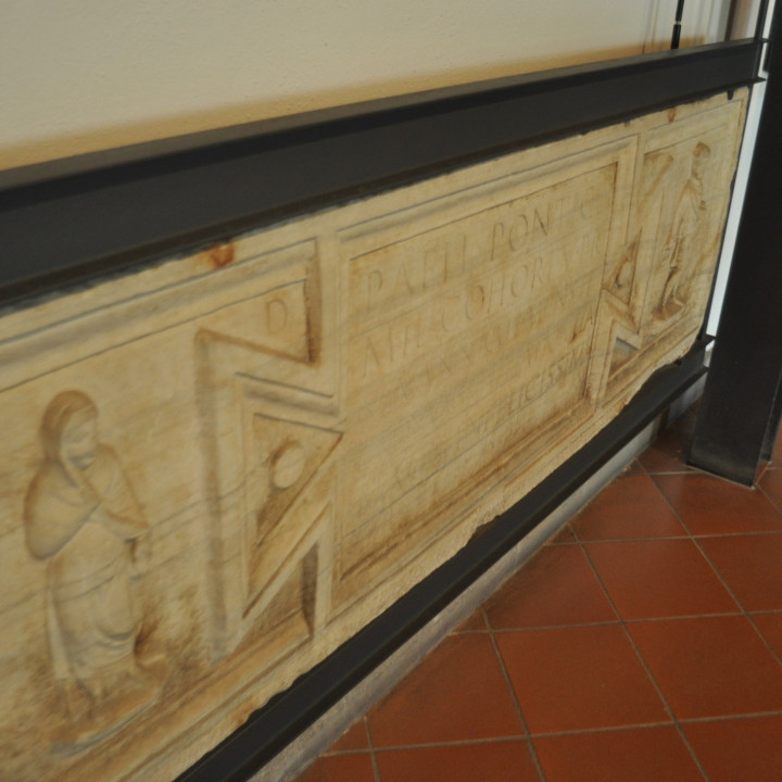 Sarcophagus front for Publius Aelius Ponticus image