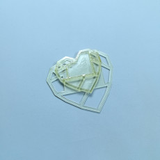 Picture of print of hohlo low poly heart