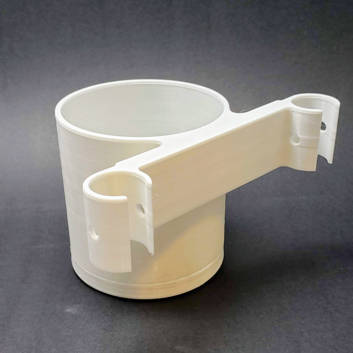 3D Printable Crutch Cup Holder by Jordon