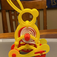 Picture of print of Windup Bunny 2 With a PLA Spring Motor and Floating Pinion Drive