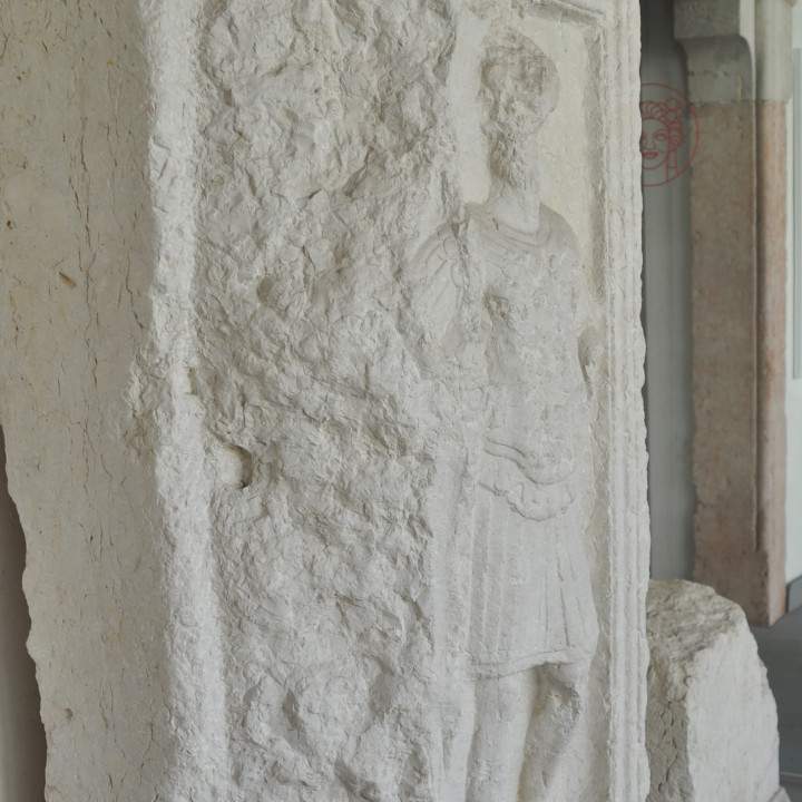 Funerary Cippus with Soldier image