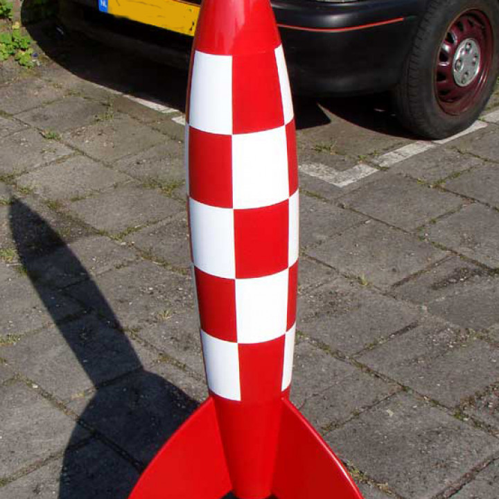 Tintin Rocket-Tail Cone and Antenna image