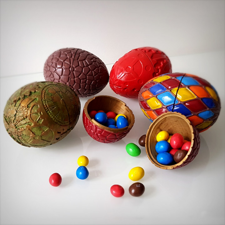 Easter eggs pack, 4 models. image