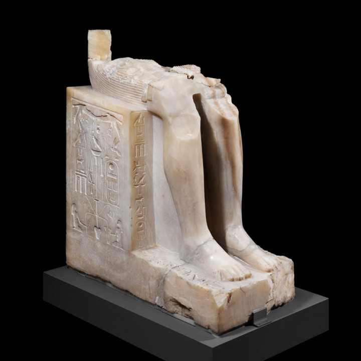 Lower part of seated statue of King Menkaura (Mycerinus) image