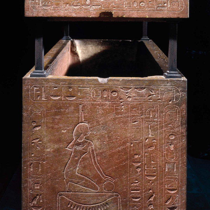 Sarcophagus of Queen Hatshepsut, recut for her father, Thutmose I (box) image