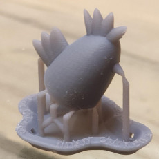 Picture of print of small chicken