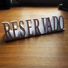Picture of print of Reserved sign