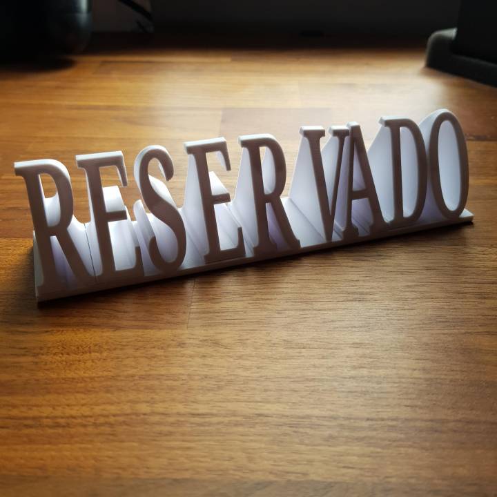 Reserved sign image