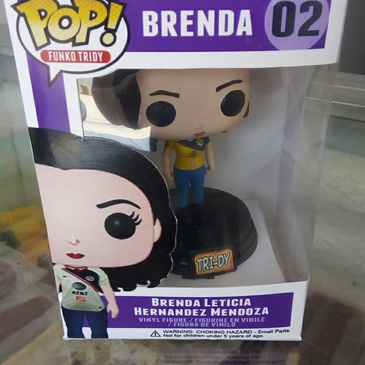 Funko Pop Female Mujer Cabello Largo de lado image