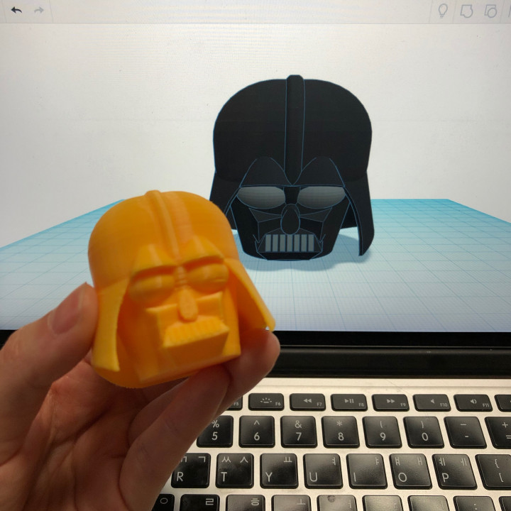 Simple Darth Vader with Tinkercad image