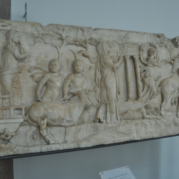 Funerary Relief with the story of Kleobis and Biton image