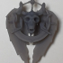 Skull and wings Pendant print image