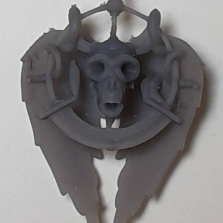 Skull and wings Pendant image