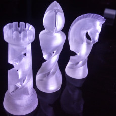 Picture of print of Organic Chess Set