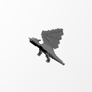 3D Printable Ender Dragon Minecraft by Mugus