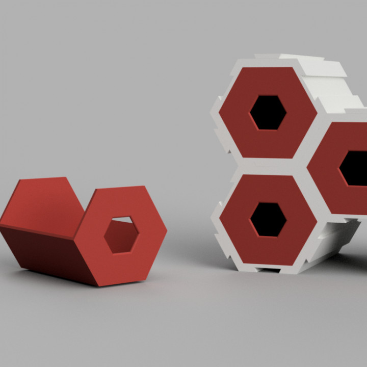 Hexagon Interlocking Storage Draws image