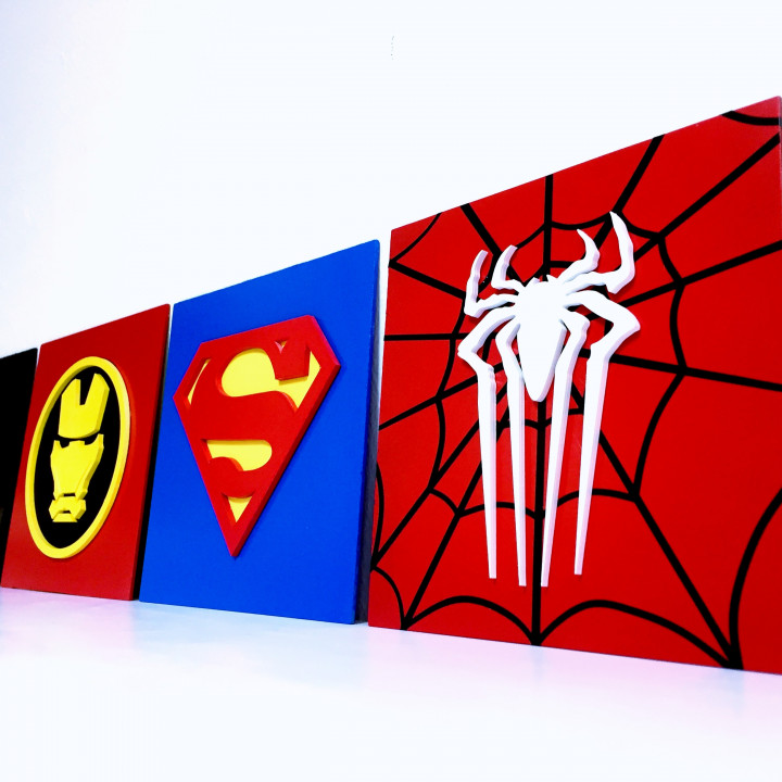 Avengers and Superhero emblems - Critter Hitters image