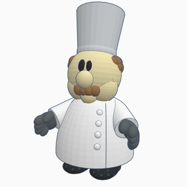 CUTE CHEF WITH CROCS  #Tinkercharacters image
