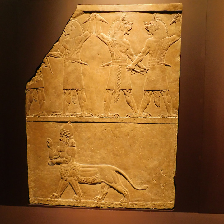 Assyrian Relief depicting magical guardians image