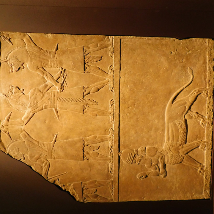 Assyrian Relief depicting magical guardians image