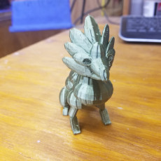 Picture of print of Sapphire Dragon Statue