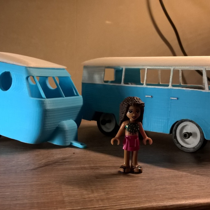 Lego friends VW caravan trailer image