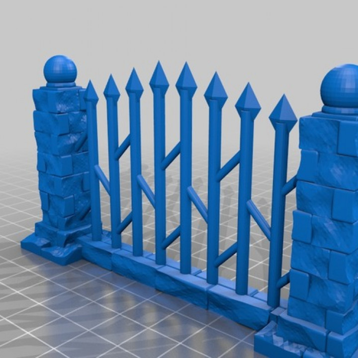 Fantasy Wargame Terrain - Graveyard Fences image