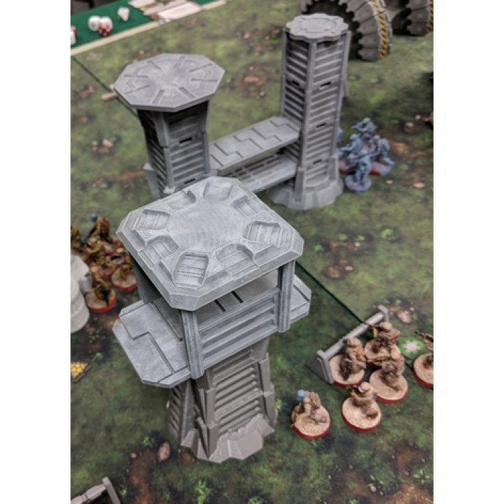 Star Wars Legion Terrain - Modular Watchtower and Walkways image