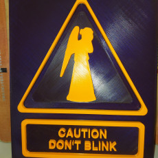 Picture of print of Weeping Angel - Don't Blink sign