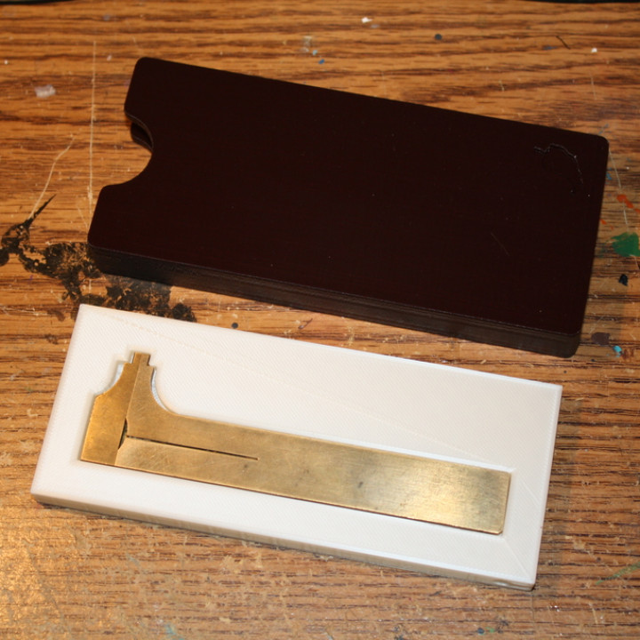 Pocket-Sized Brass Caliper Carrying Case image