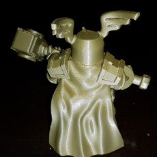 Picture of print of Dwarf with warhammer