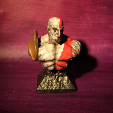 Picture of print of Kratos Bust GOW III