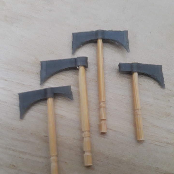 Toothpick Tomahawks (1:18 scale) image