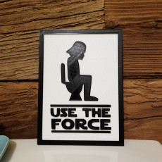 Picture of print of Decoration Plate - Use the force