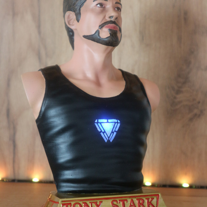 Tony Stark bust image
