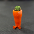 Cute Carrot Shaped Suculent planter print image