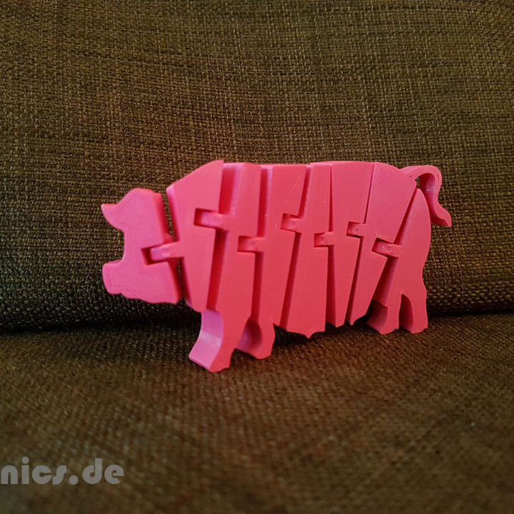 Flexi Articulated Pig Full image