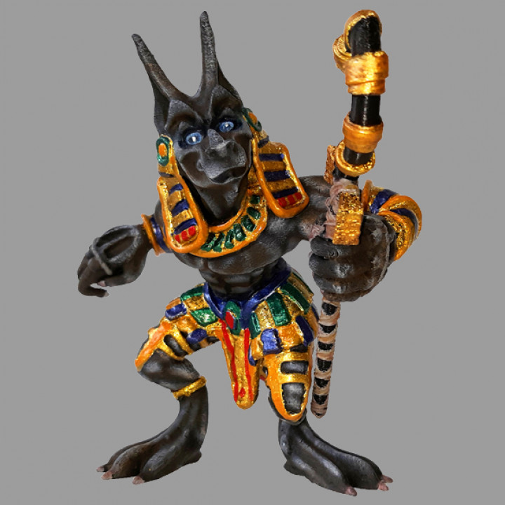 3D Printable Anubis and Mummy by Richard Hanson