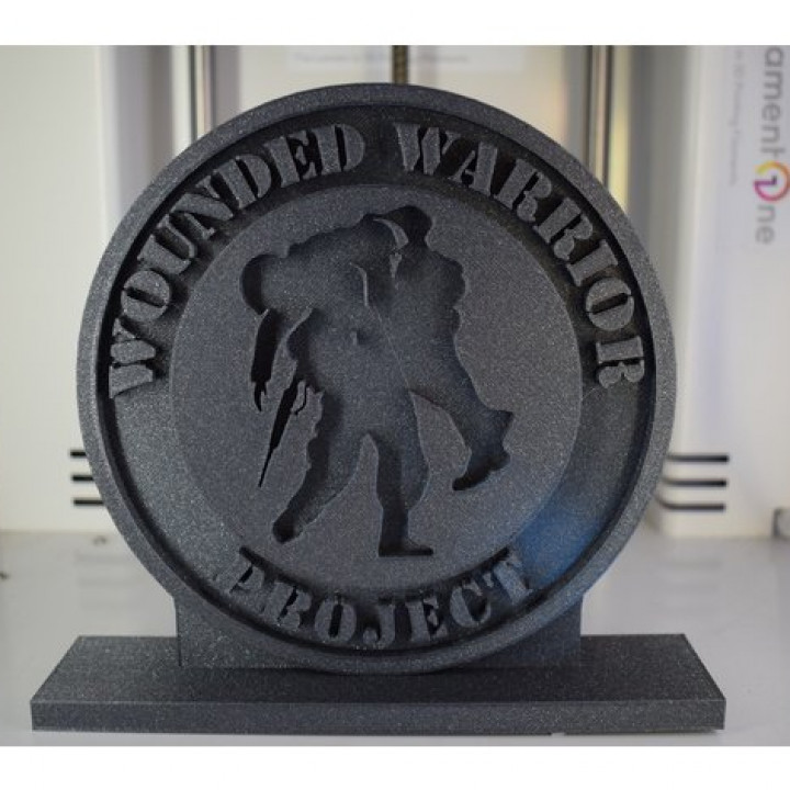 Wounded Warrior Logo with Stand for Memorial Day image
