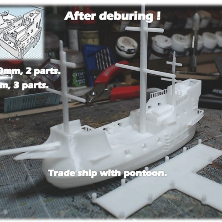 Merchant ship - 6 to 28mm sliced files ! image