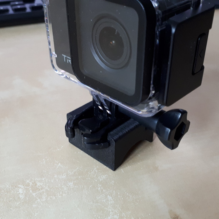 3D Printable action cam handlebar mount by Andreas Vogler