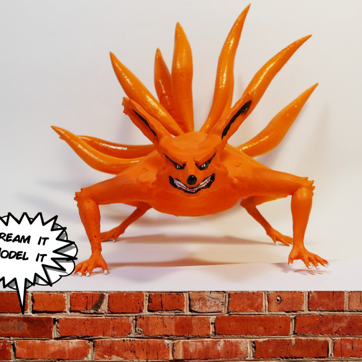 3D Model And Print Of Kyuubi [Naruto]   YouTube