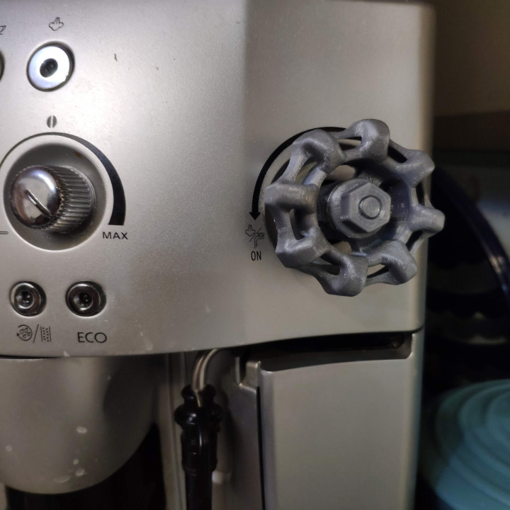 3D Printable DeLonghi Steam Knob / Handle by Glen