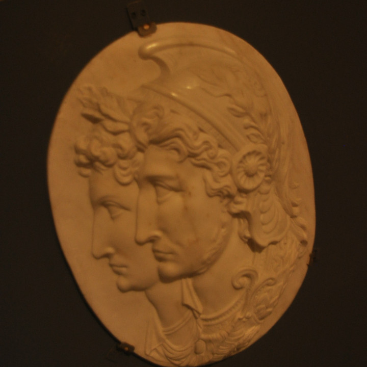 A couple in relief image